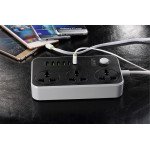 Wholesale Power Strip 6 USB Port and 3-Outlet Wall Charger Station Surge Protector 10A 2500W with 6.2ft Cord